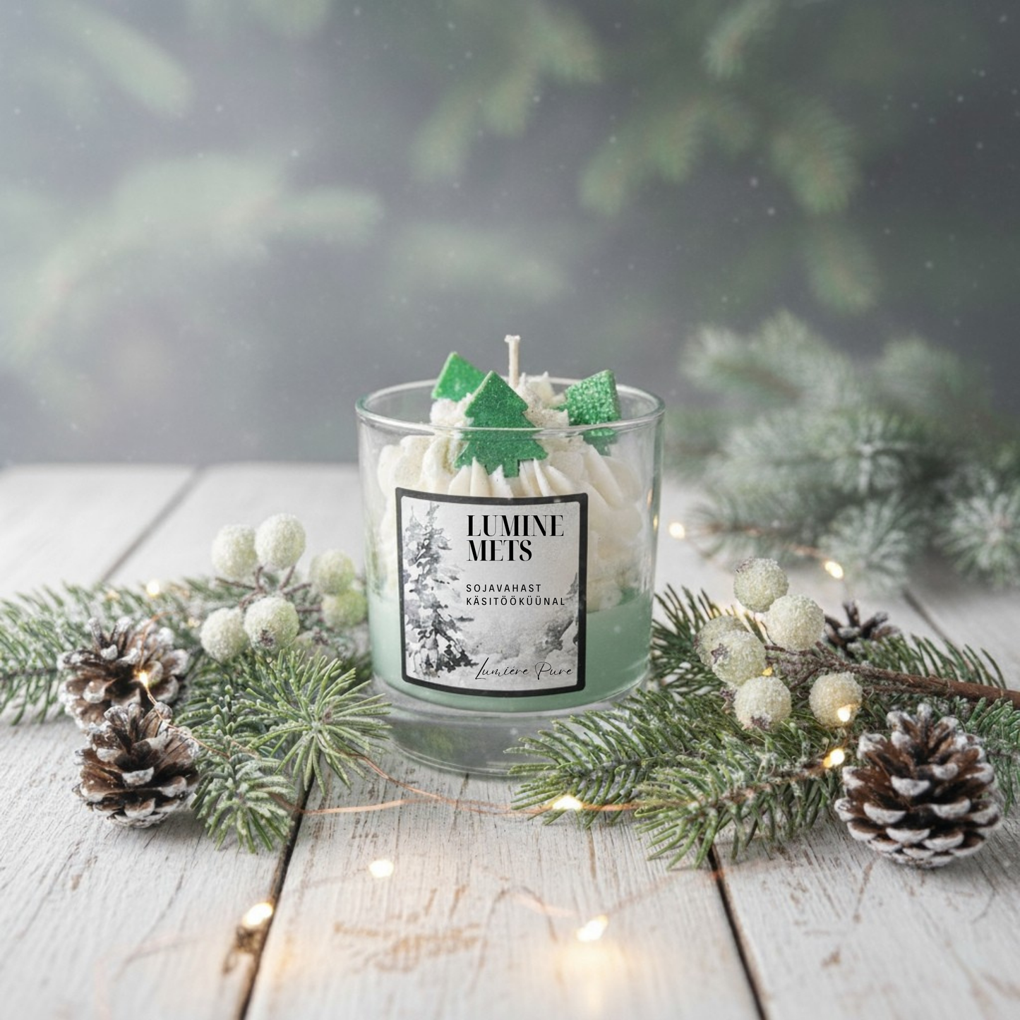 Lõhnaküünal "Lumine Mets"