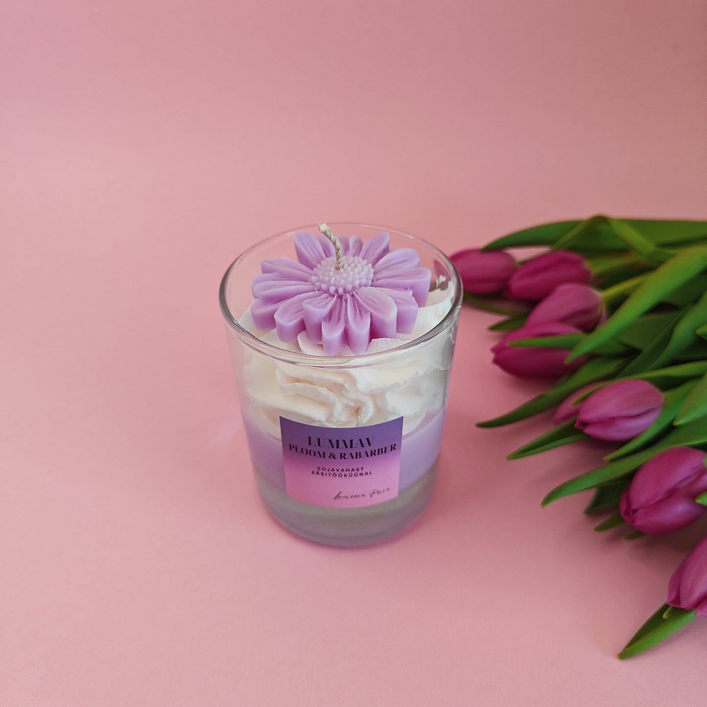 Lõhnaküünal "Lummav ploom & rabarber"