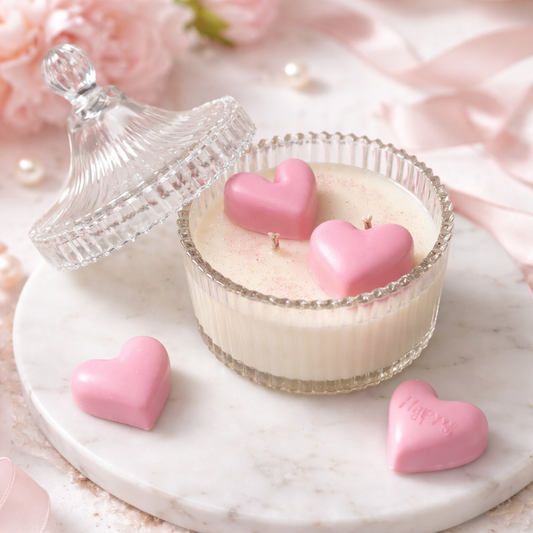 Kaanega lõhnaküünal "Südamed"